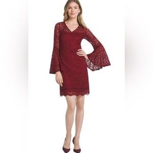 White House Black Market Bell Sleeve Dress